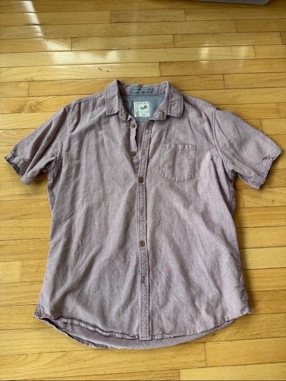 Colours Alexander Julian 100% organic cotton short sleeve button down - XL